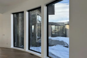 Full height windows in a home