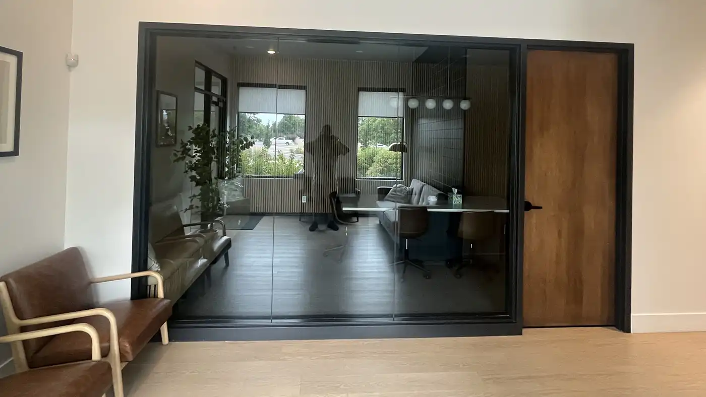Window film for commercial building conference rooms