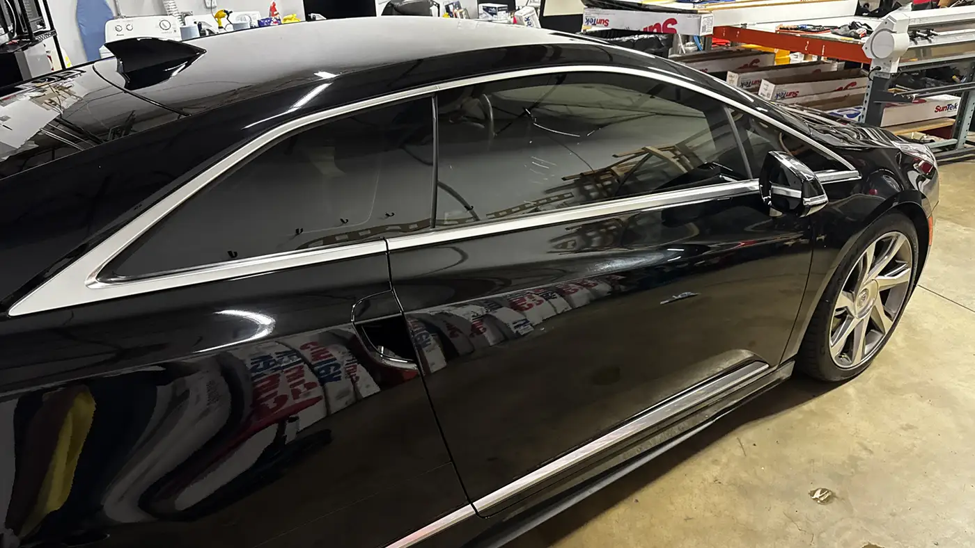 Tint on a black coupe